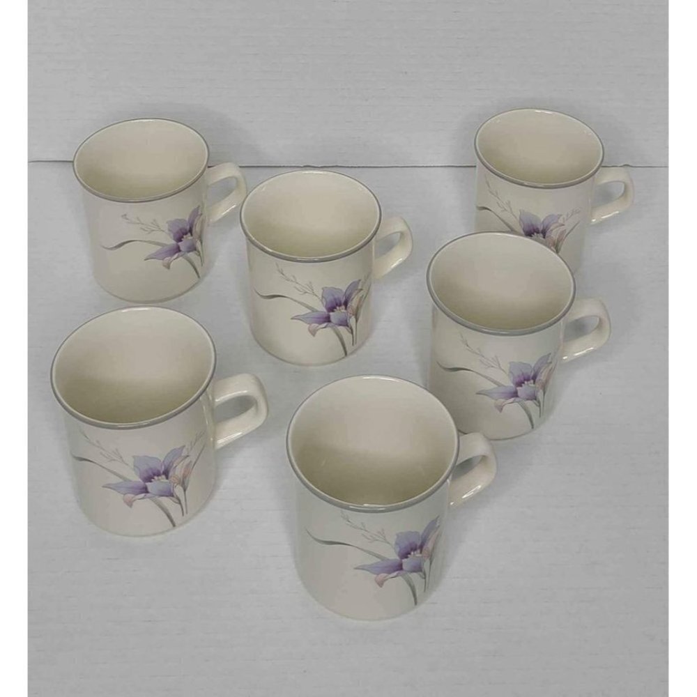 Westminster "Marcy" Pattern China Coffee/Tea Cup Pink and Lavender Flower Design